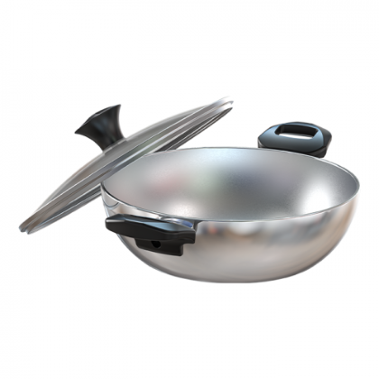 WALTON Vibrant Wok Pan with Glass Lid 26cm